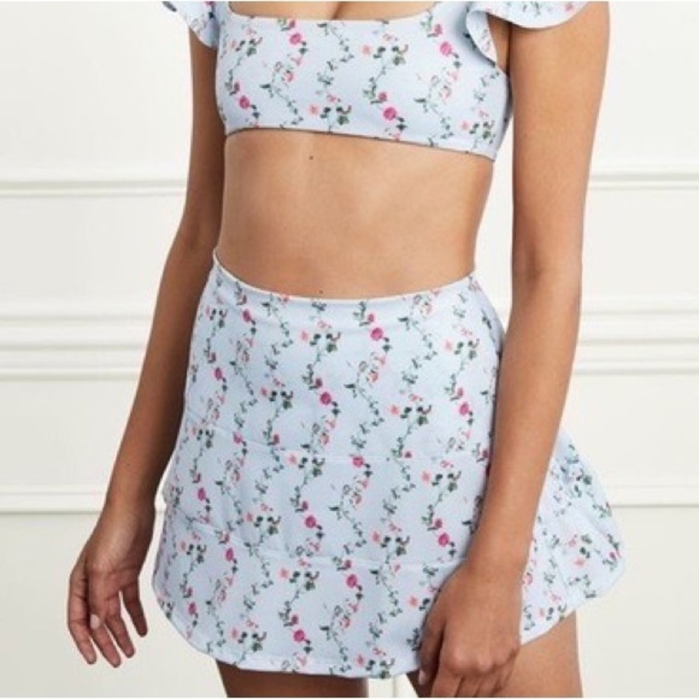 Hill House Home Pond Floral Bathing Suit Skirt